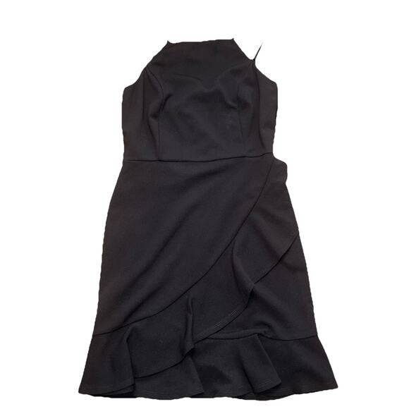 Lulus Great Things Ruffled Bodycon Mini Dress in Black Size S - Picture 1 of 5